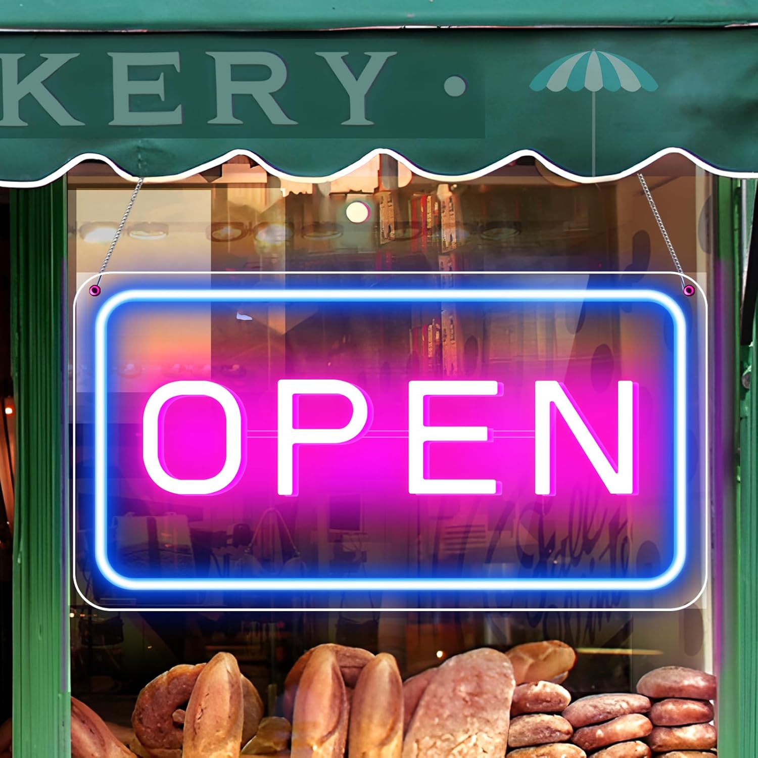 Open Signs for Business, COB Chip LED Neon Open Sign, 16"x 9" Bright Electric Light Up Open Signs with ON/OFF Switch for Bars, Stores, Coffee Shop, Hotel, Window, Outdoor etc.