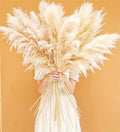 46" inch 20 Stems Natural Pampas Grass Decor Tall, Pompas Grass, Tall Pampas Grass for Weddingm, Farmhouse, Boho Home Decor (Beige)