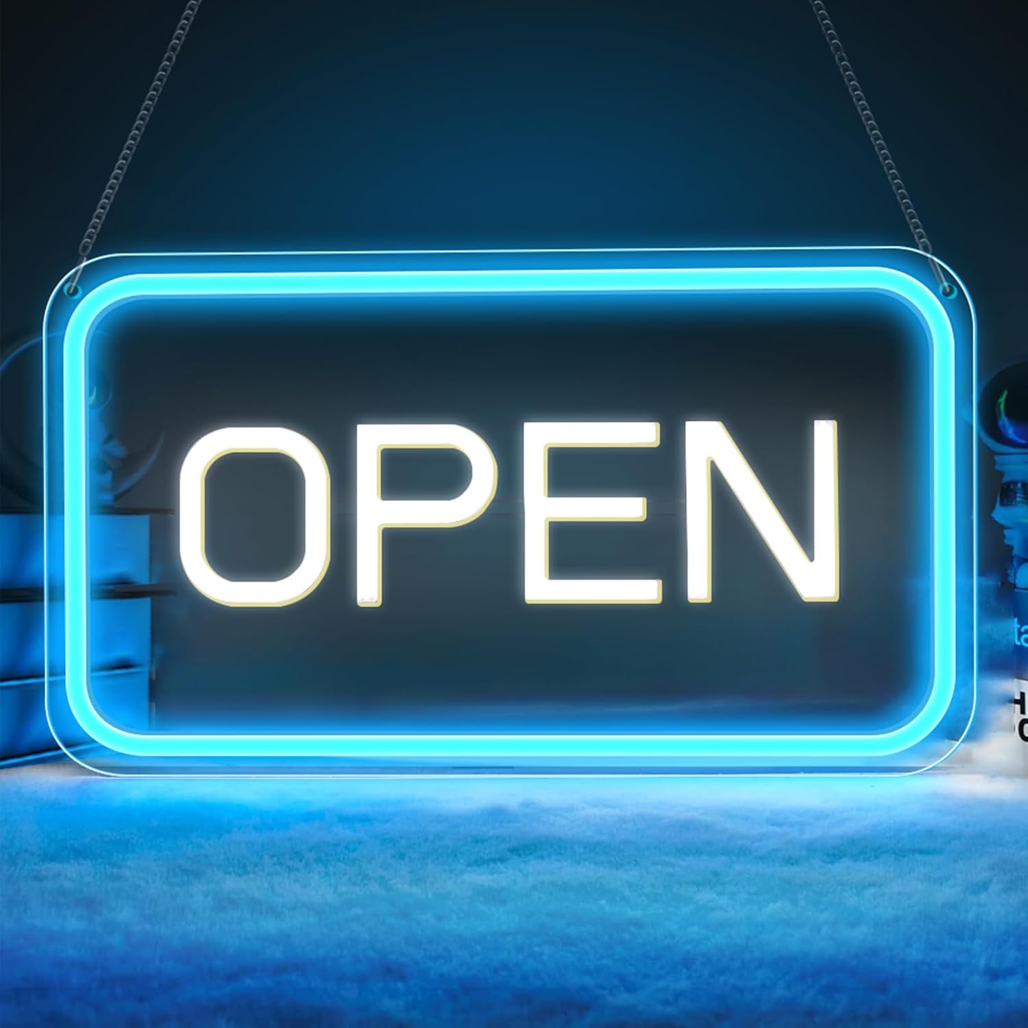 Open Signs for Business, COB Chip LED Neon Open Sign, 16"x 9" Bright Electric Light Up Open Signs with ON/OFF Switch for Bars, Stores, Coffee Shop, Hotel, Window, Outdoor etc.