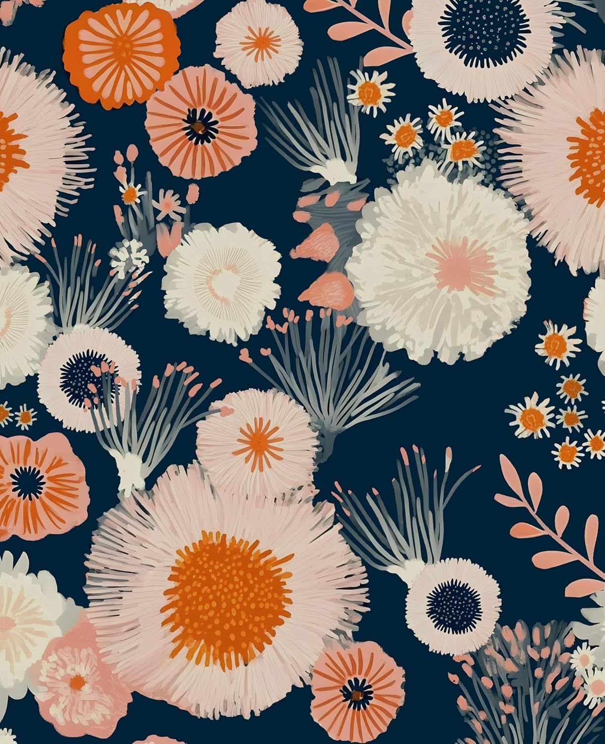 Laatse Floral Wallpaper Peel and Stick,Vintage Rose Contact Paper 17.5" x 393", Thick Burgundy Wall Paper Murals Self Adhesive Removable Waterproof for Shelf Cabinet Drawer Table Decor (Black, Red)