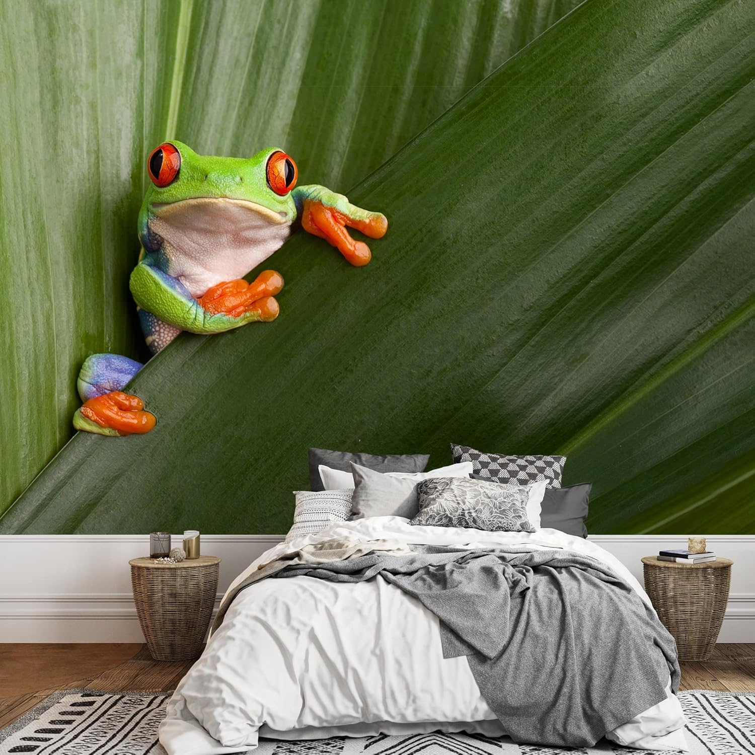 wall26 Removable Wall Sticker/Wall Mural African Field Safari Wild Zebras Animals Nature Photography Realism Decorative Landscape Relax/Calm Rustic Scenery for Living Room, Bedroom, Office - 66"x96"