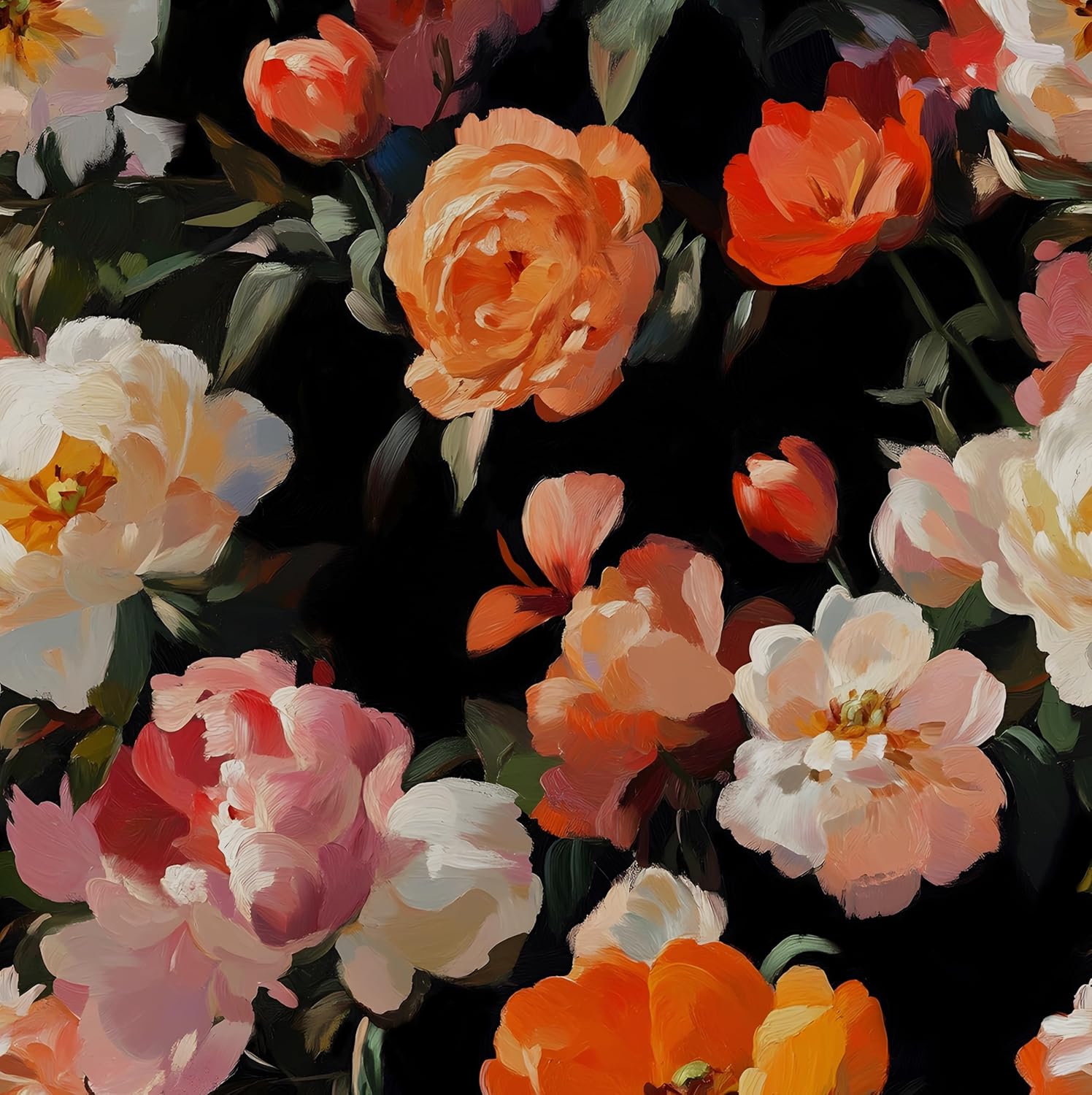 Laatse Floral Wallpaper Peel and Stick,Vintage Rose Contact Paper 17.5" x 393", Thick Burgundy Wall Paper Murals Self Adhesive Removable Waterproof for Shelf Cabinet Drawer Table Decor (Black, Red)