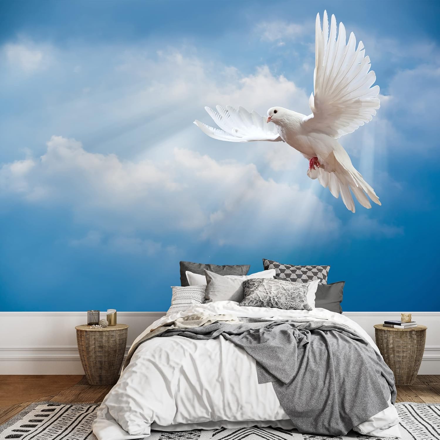 wall26 Removable Wall Sticker/Wall Mural African Field Safari Wild Zebras Animals Nature Photography Realism Decorative Landscape Relax/Calm Rustic Scenery for Living Room, Bedroom, Office - 66"x96"