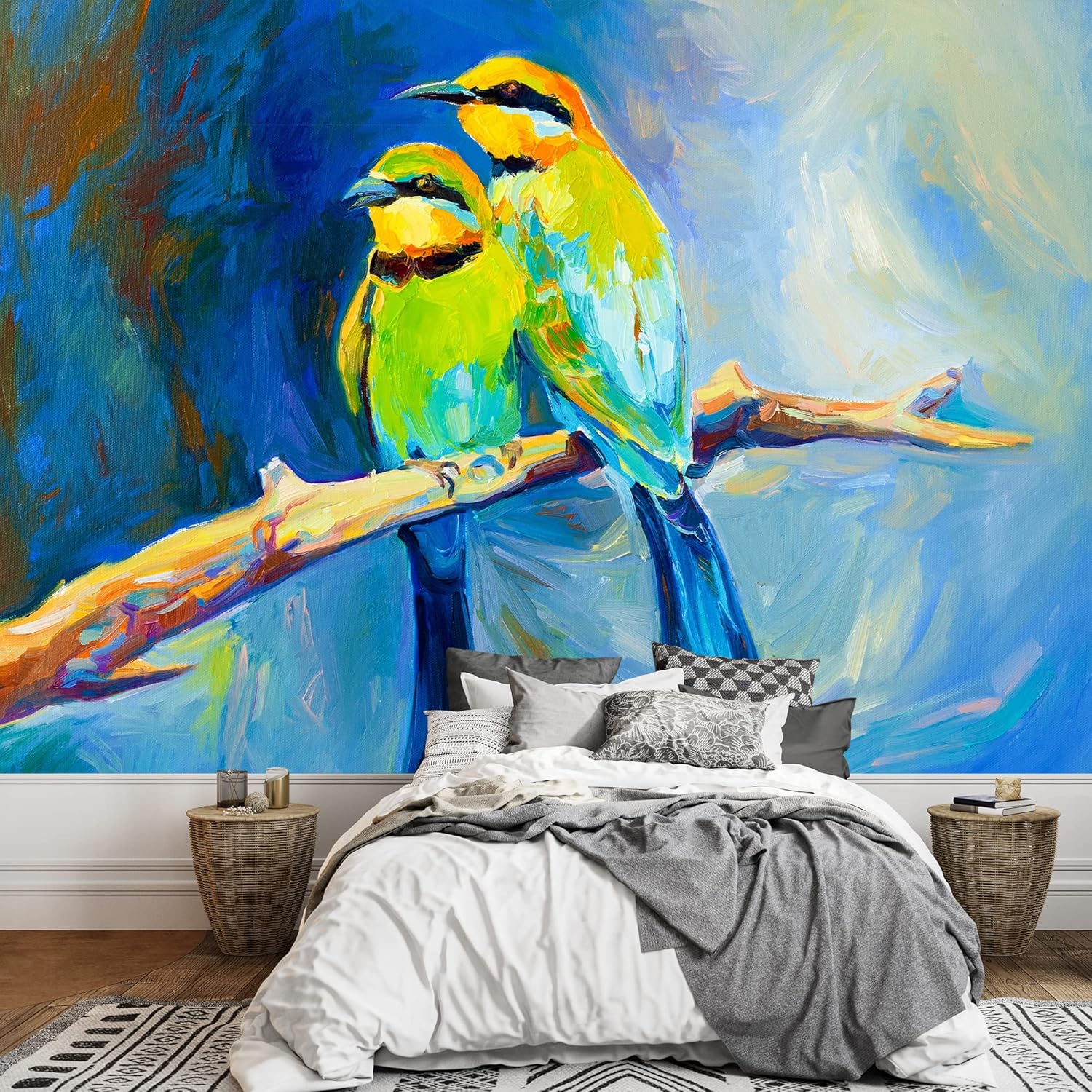 wall26 Removable Wall Sticker/Wall Mural African Field Safari Wild Zebras Animals Nature Photography Realism Decorative Landscape Relax/Calm Rustic Scenery for Living Room, Bedroom, Office - 66"x96"