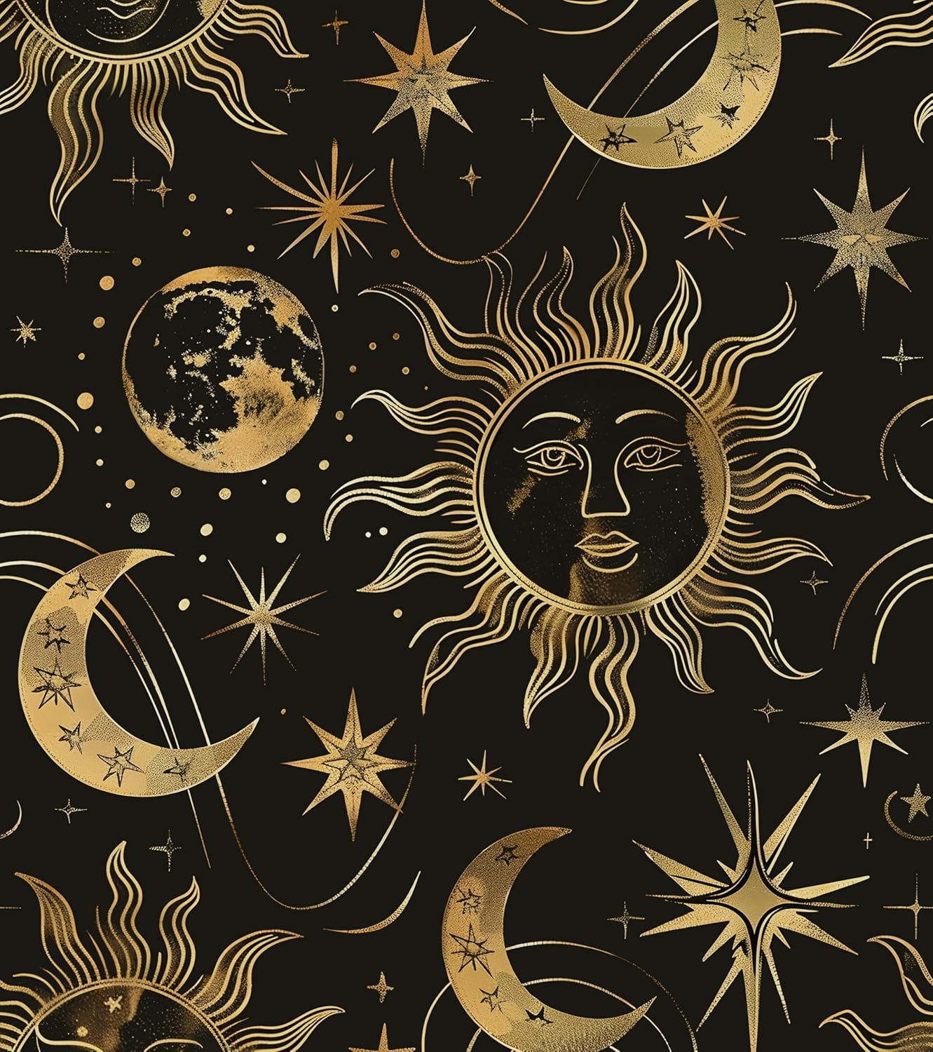 Laatse Dark Wallpapr Peel and Stick Boho Wallpaper 17.5in x 393in Black Floral Contact Paper Waterproof Self Adhesive Vintage Large Floral Wall Paper for Bedroom Walls Cabinet Decor